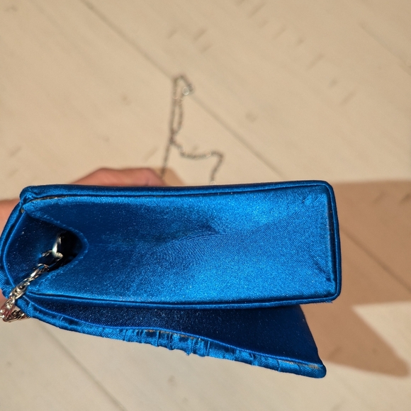 New Blue Clutch or  Crossbody - Picture 6 of 10